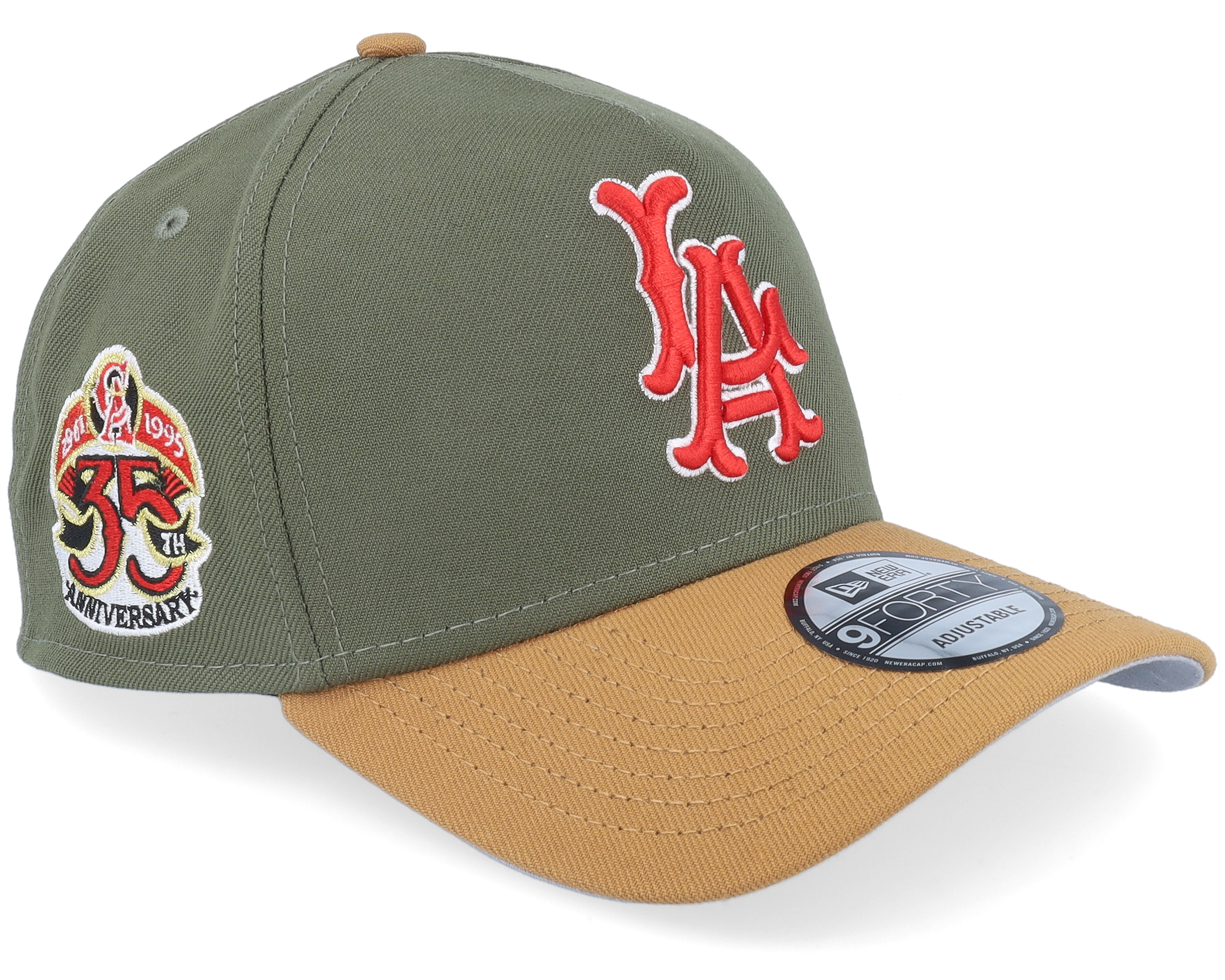 New Era 9FORTY A-Frame Los Angeles Angels Snapback Hat - Light Blue