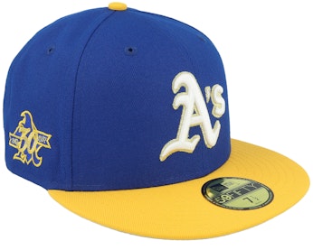 Oakland Athletics Tranquility 59FIFTY 30th Light Royal/Gold Fitted