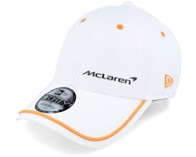 McLaren F1 23 Contrast Piping 9FORTY White/Orange Adjustable - New Era
