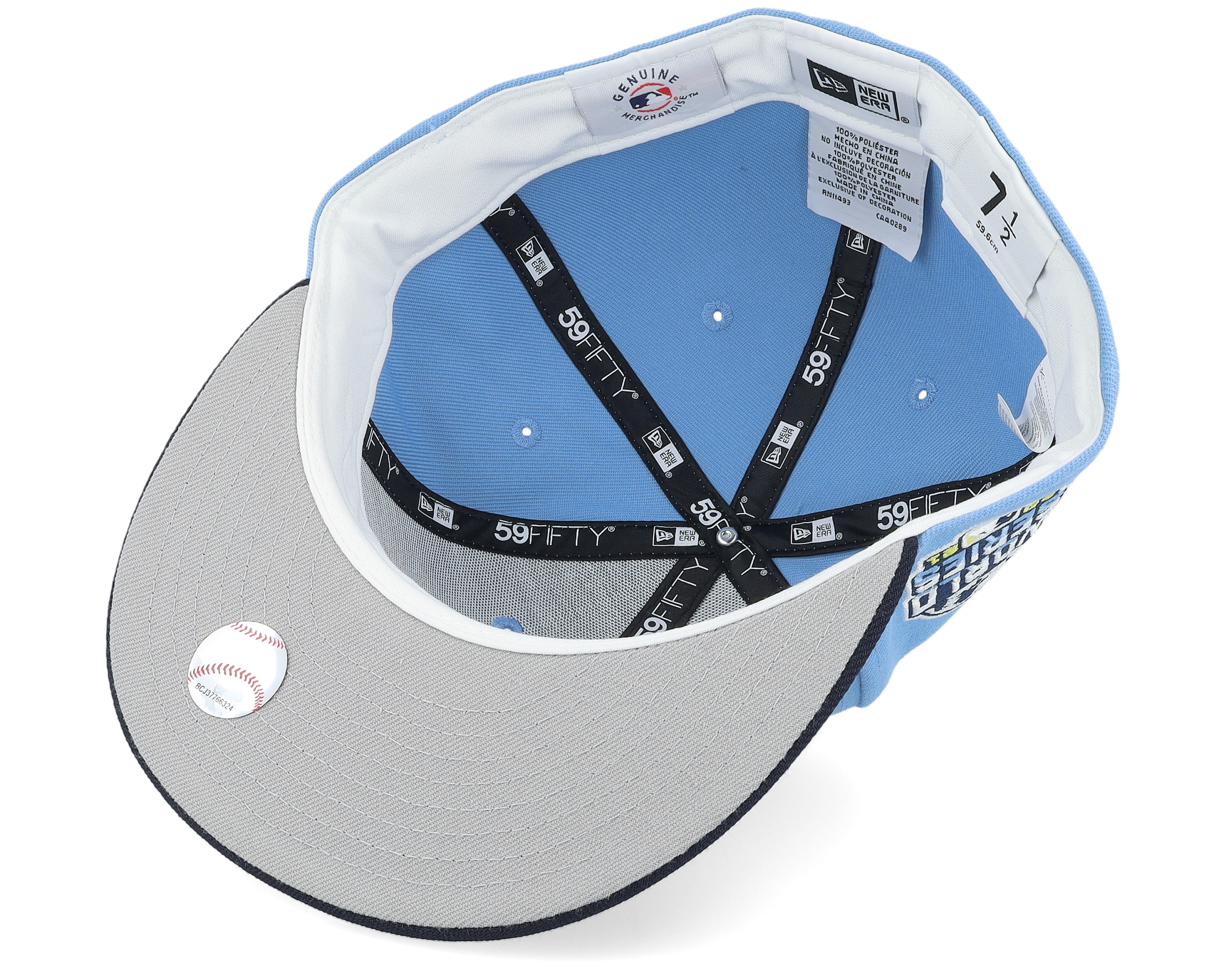 Atlanta Braves 59FIFTY 21 World Series Sky/Navy Fitted - New