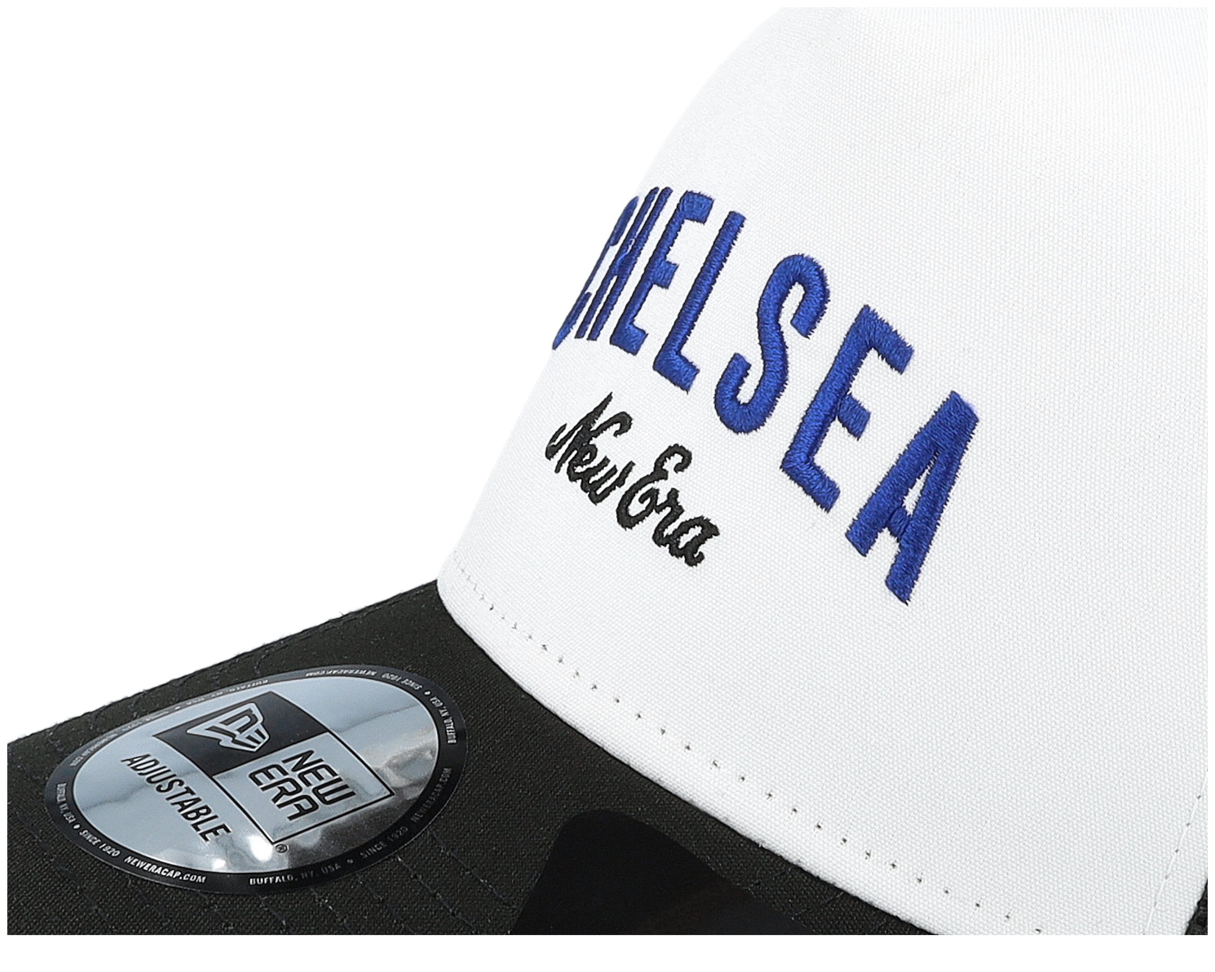 Chelsea Wordmark White/Black A-frame Trucker - New Era