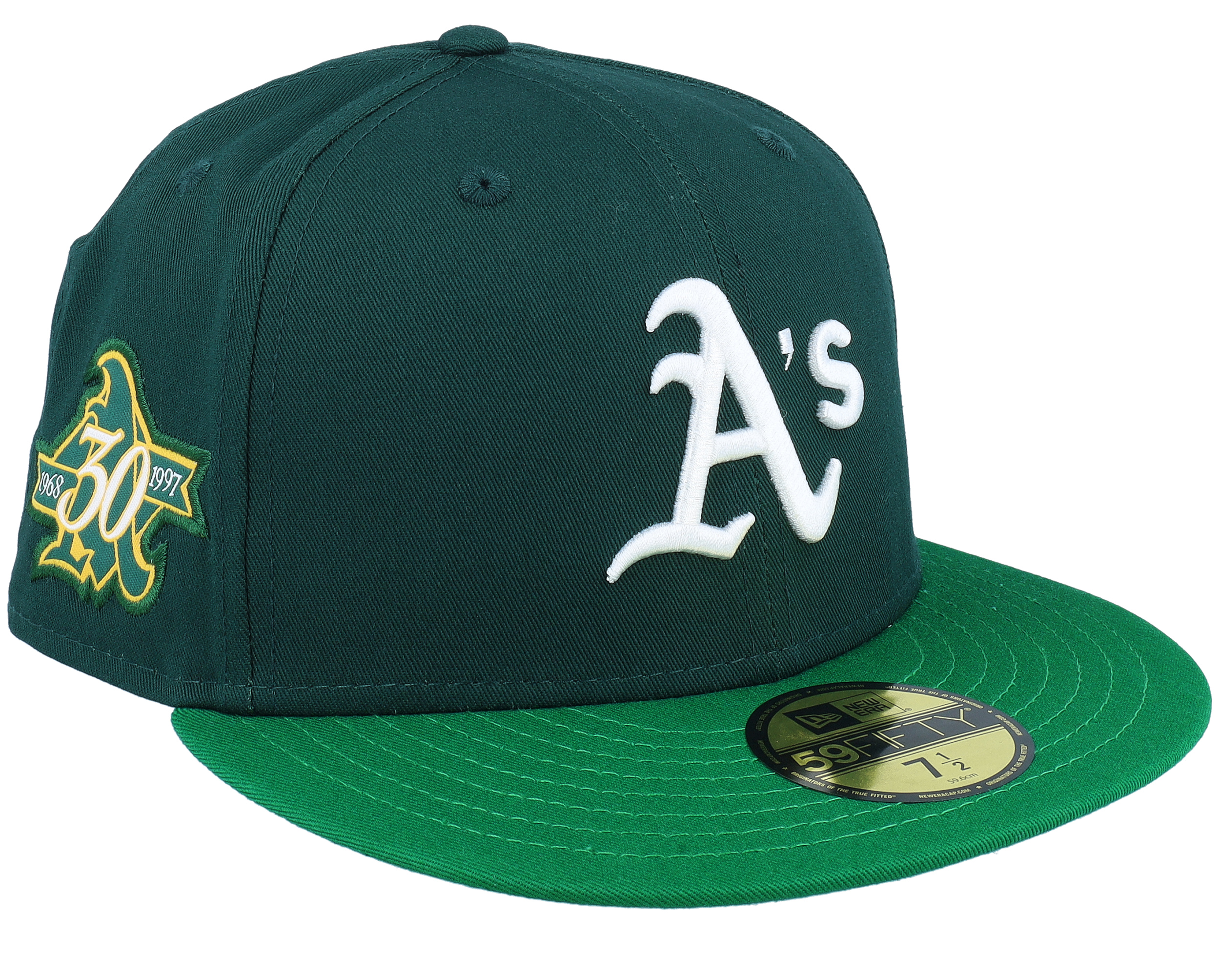 Oakland Athletics Team Colour 59FIFTY Dark Green/Green/White Fitted