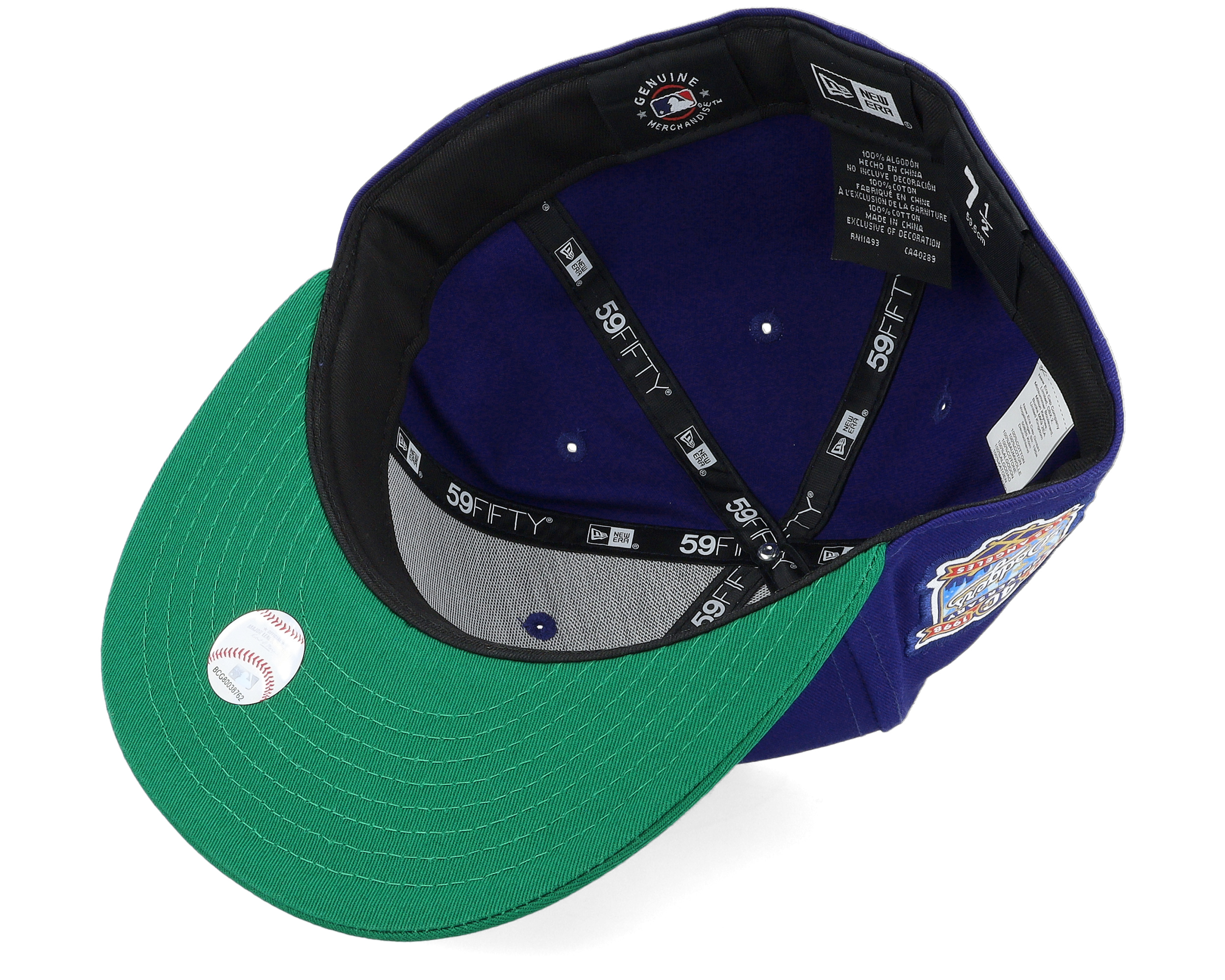 Los Angeles Dodgers Team Colour 59FIFTY Royal/Green/White Fitted