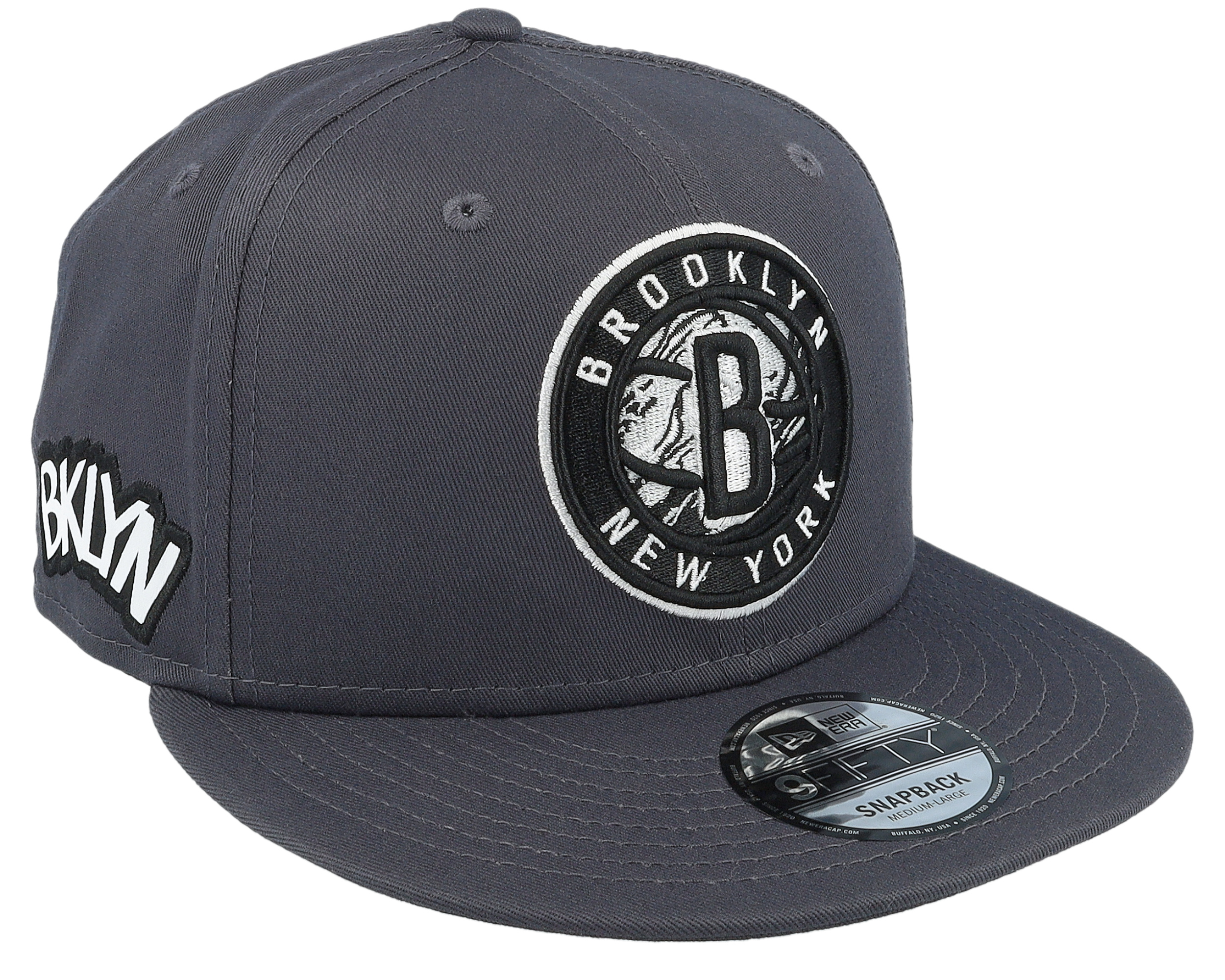 Brooklyn Nets Seasonal Infill 9FIFTY Charcoal Snapback
