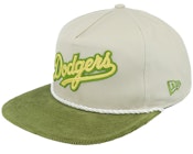 Los Angeles Dodgers Corduroy Golfer Stone/Green Snapback