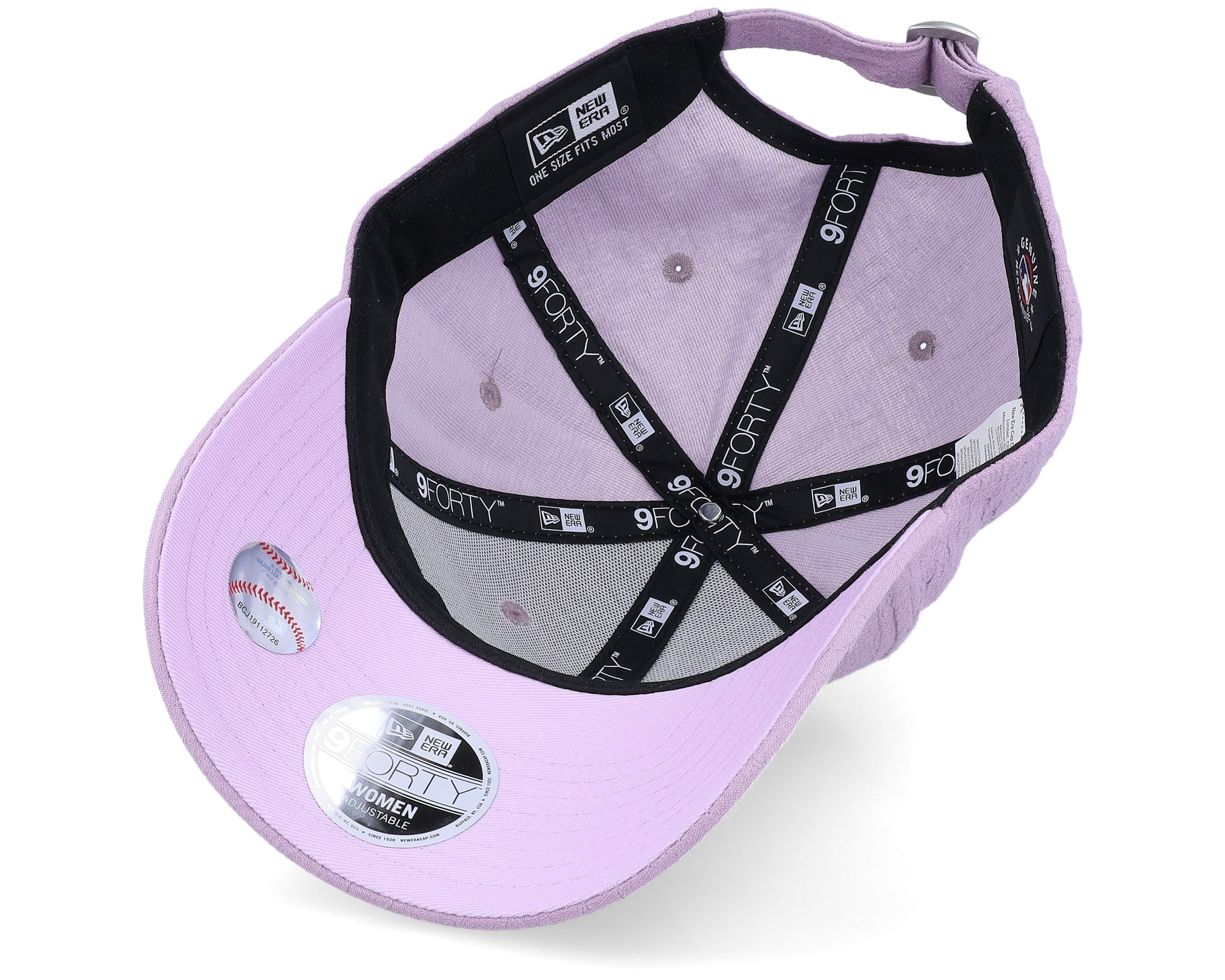 New York Yankees Womens Bubble Stitch 9FORTY Purple Adjustable