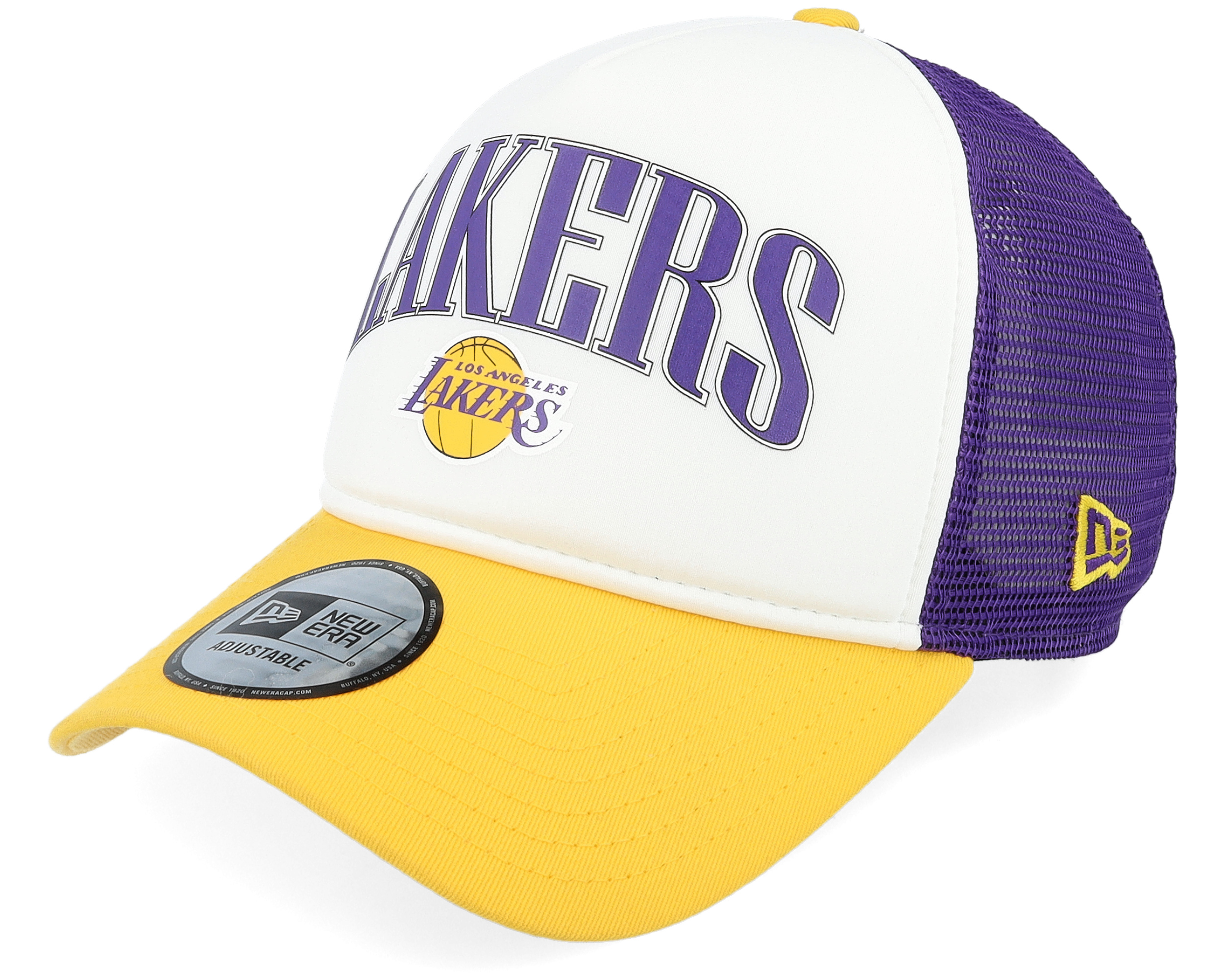 Los Angeles Lakers NBA Retro 0white/Purple/Yellow Trucker