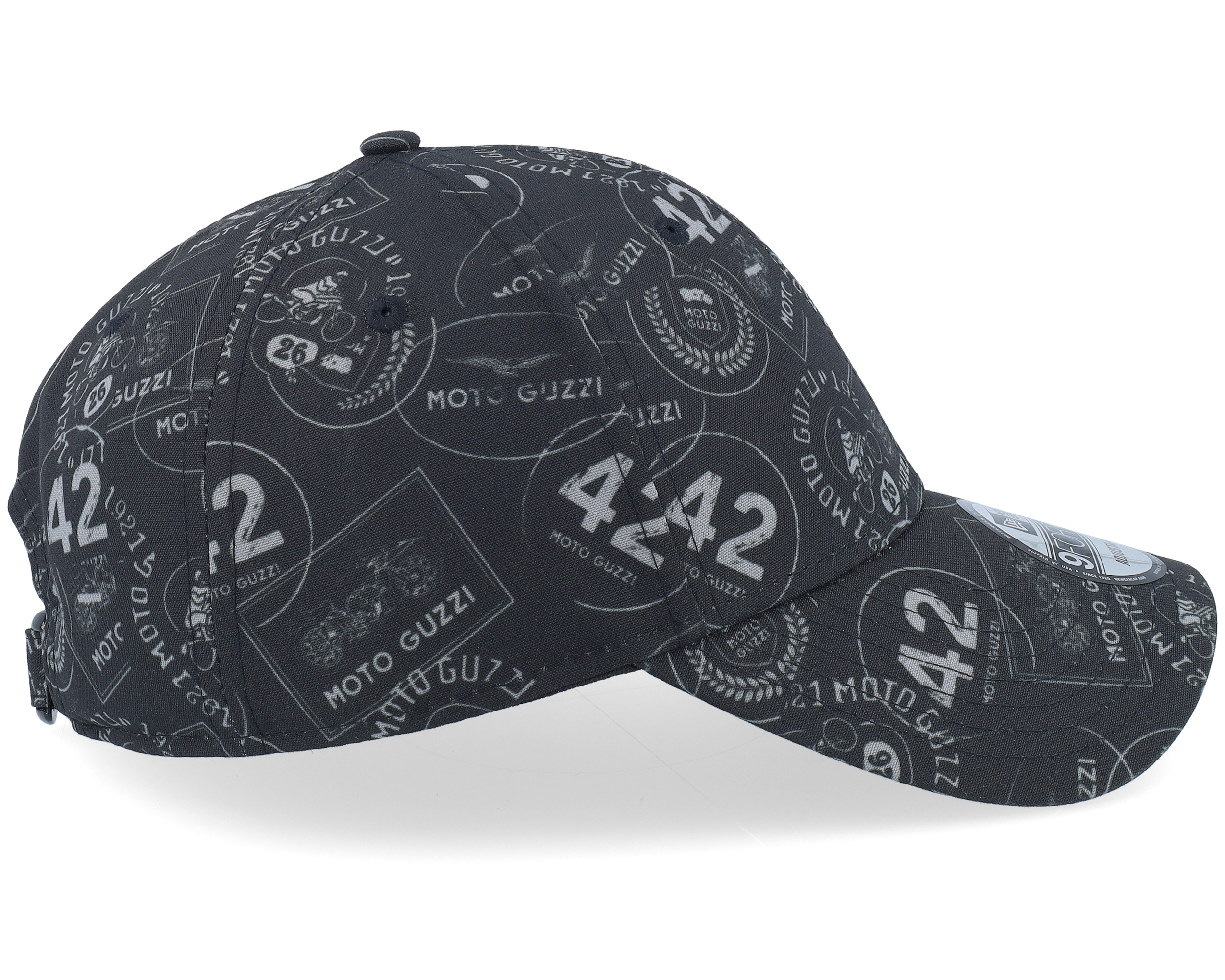 Moto Guzzi All Over Print 9FORTY Black Adjustable