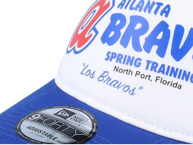 Atlanta Braves Team 9FORTY Spring Training White/Blue Trucker - New Era cap
