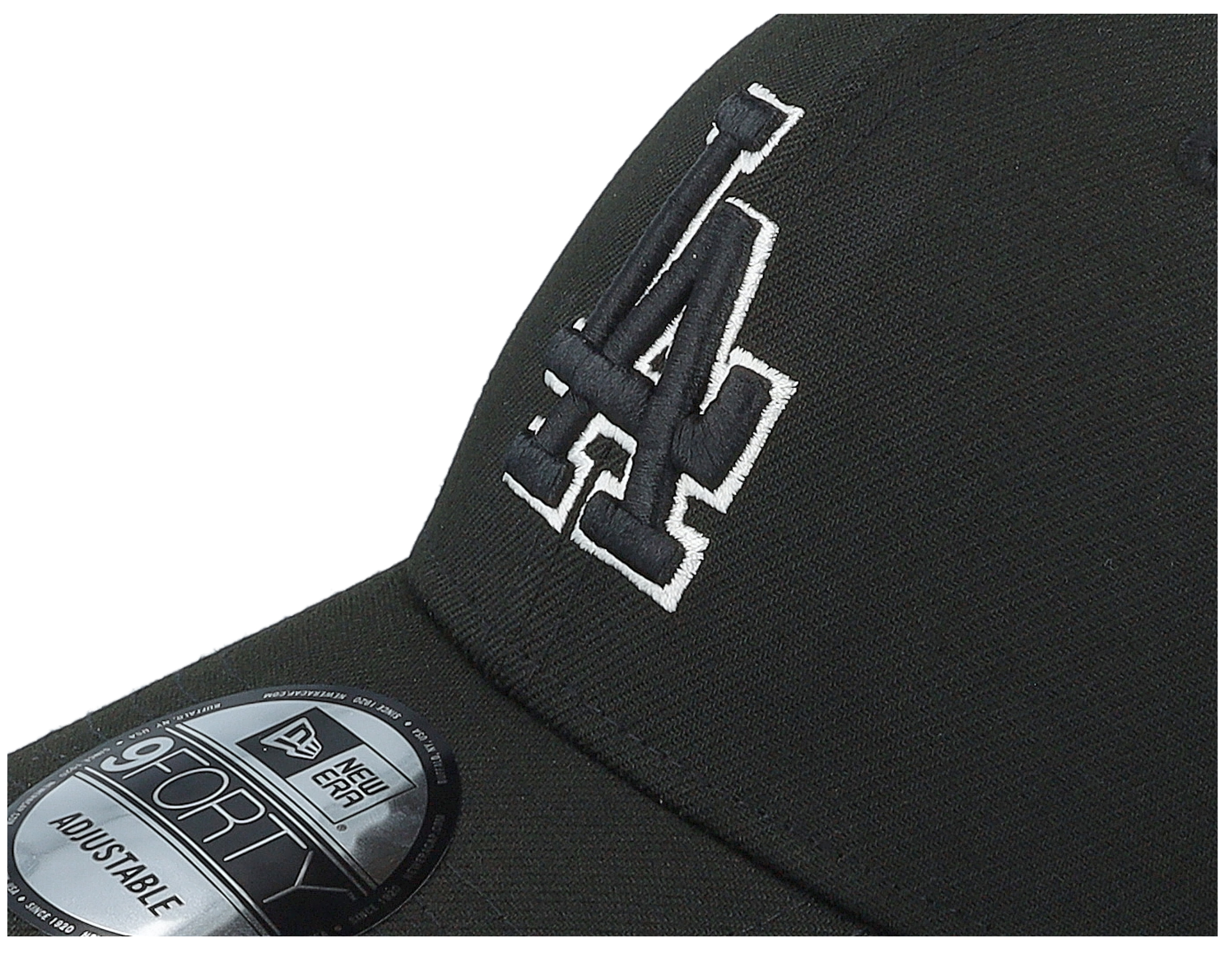 Los Angeles Dodgers Pop Outline 9FORTY Black/White Adjustable