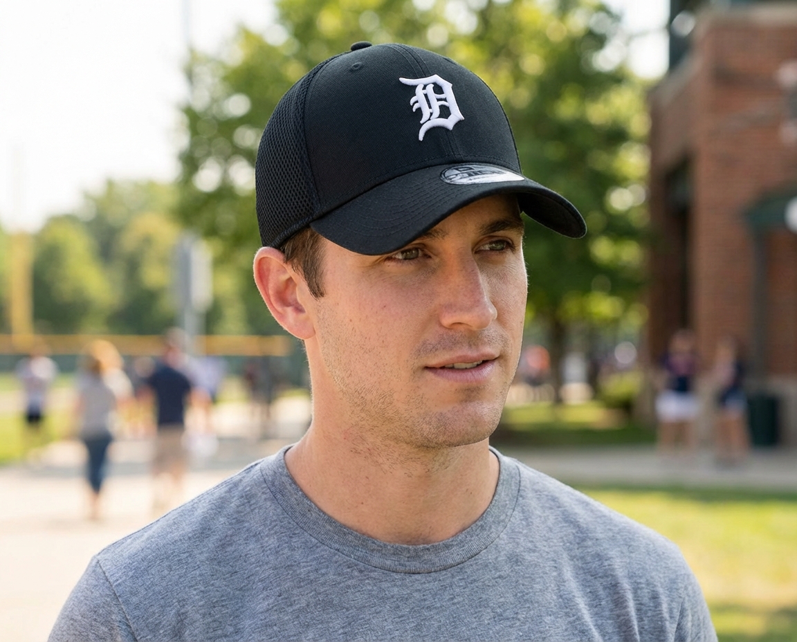 Detroit Tigers 39THIRTY Eg Neo Black/White Mesh Flexfit | Hatstore