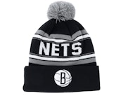 Kids Brooklyn Nets NBA Knit Black/Grey Pom
