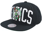 Boston Celtics Full Frontal Black Snapback