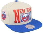 New York Islanders Speed Zone Vintage Off White/Blue Snapback