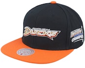 Anaheim Ducks 2 Tone Side Patch Black/Orange Snapback