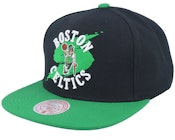 Boston Celtics Circle Splash Black Snapback