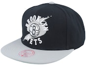 Brooklyn Nets Circle Splash Black Snapback