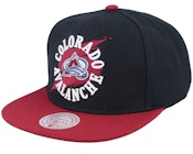 Colorado Avalanche Circle Splash Black Snapback