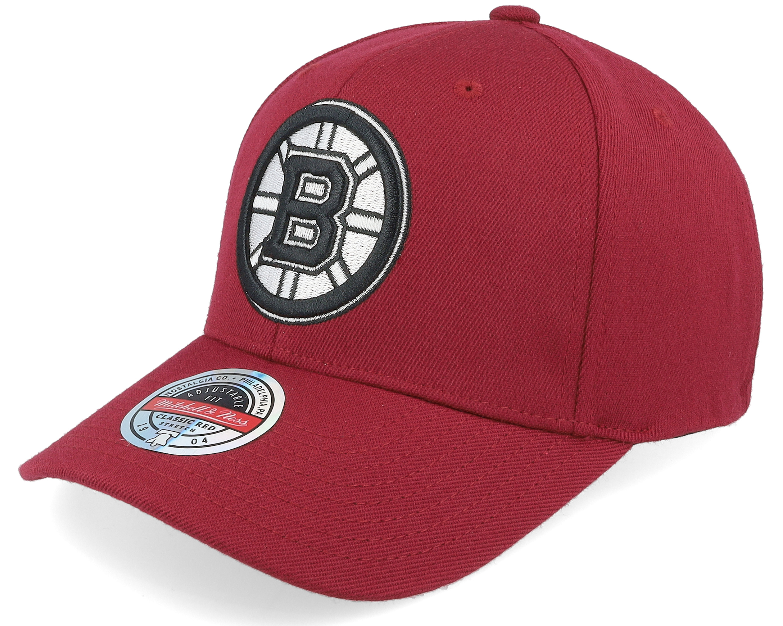 Boston Bruins Classic Red Burgundy Adjustable - Mitchell & Ness cap