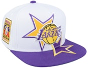 Los Angeles Lakers All Starz White/Purple Snapback
