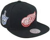 Detroit Red Wings Top Spot Black Snapback