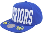 Golden State Warriors Big Text 1 Blue Snapback