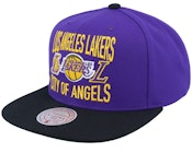 Los Angeles Lakers City Love Purple/Black Snapback
