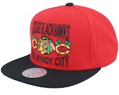 Chicago Blackhawks City Love Red/Black Snapback