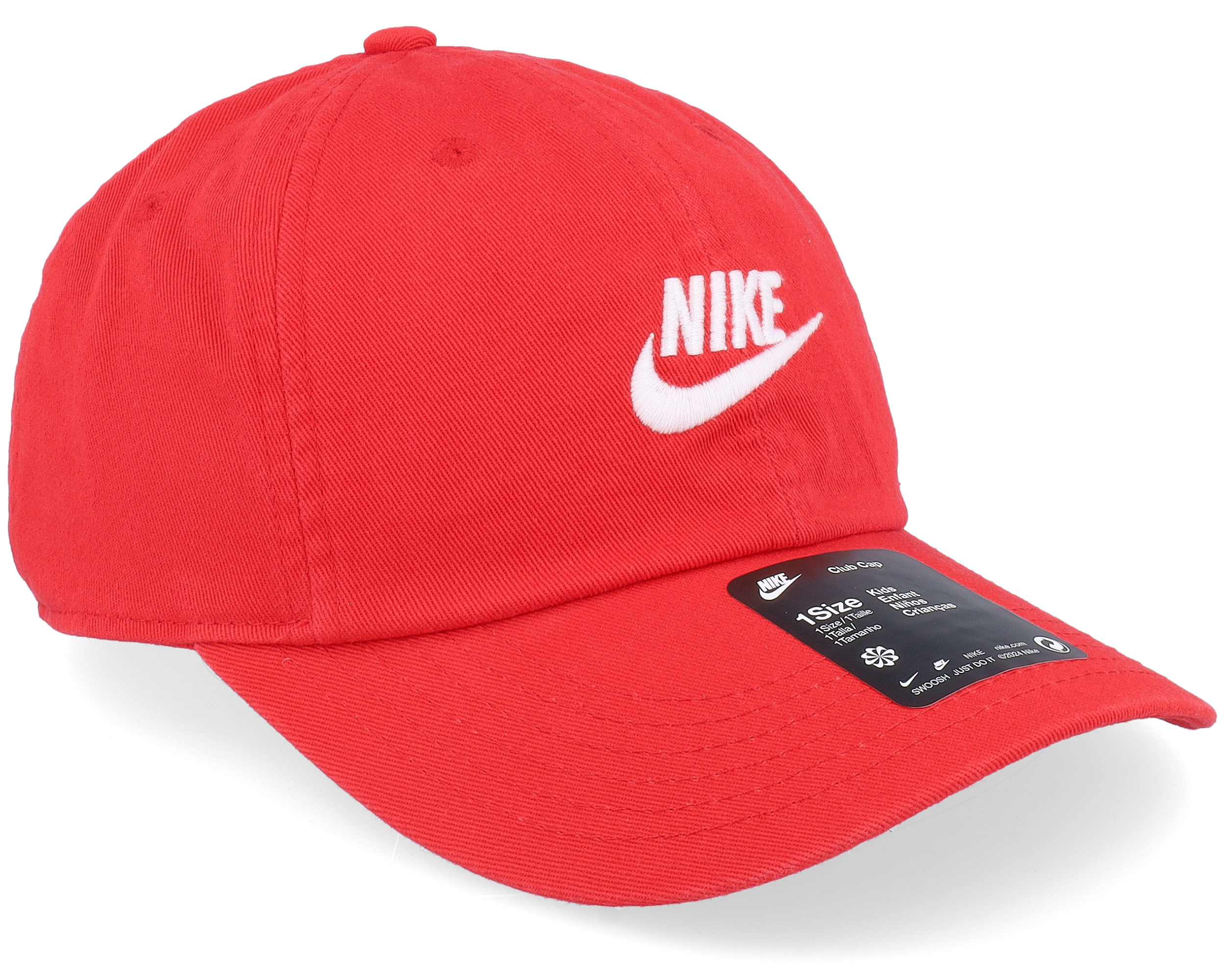 red nike dad hat
