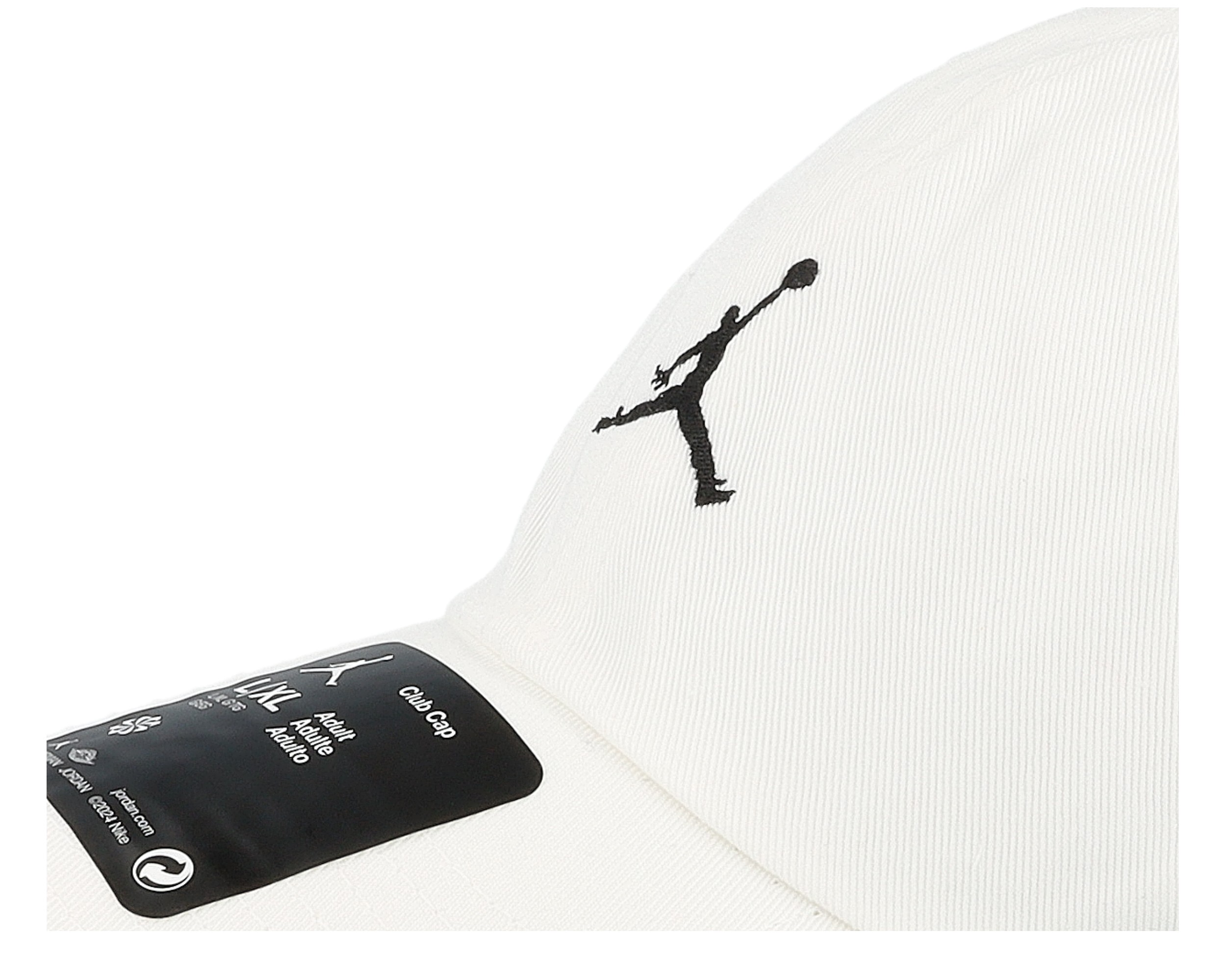 Club Cap Swoosh White/Black Dad Cap