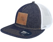 Half Dome Leather Patch Denim Trucker