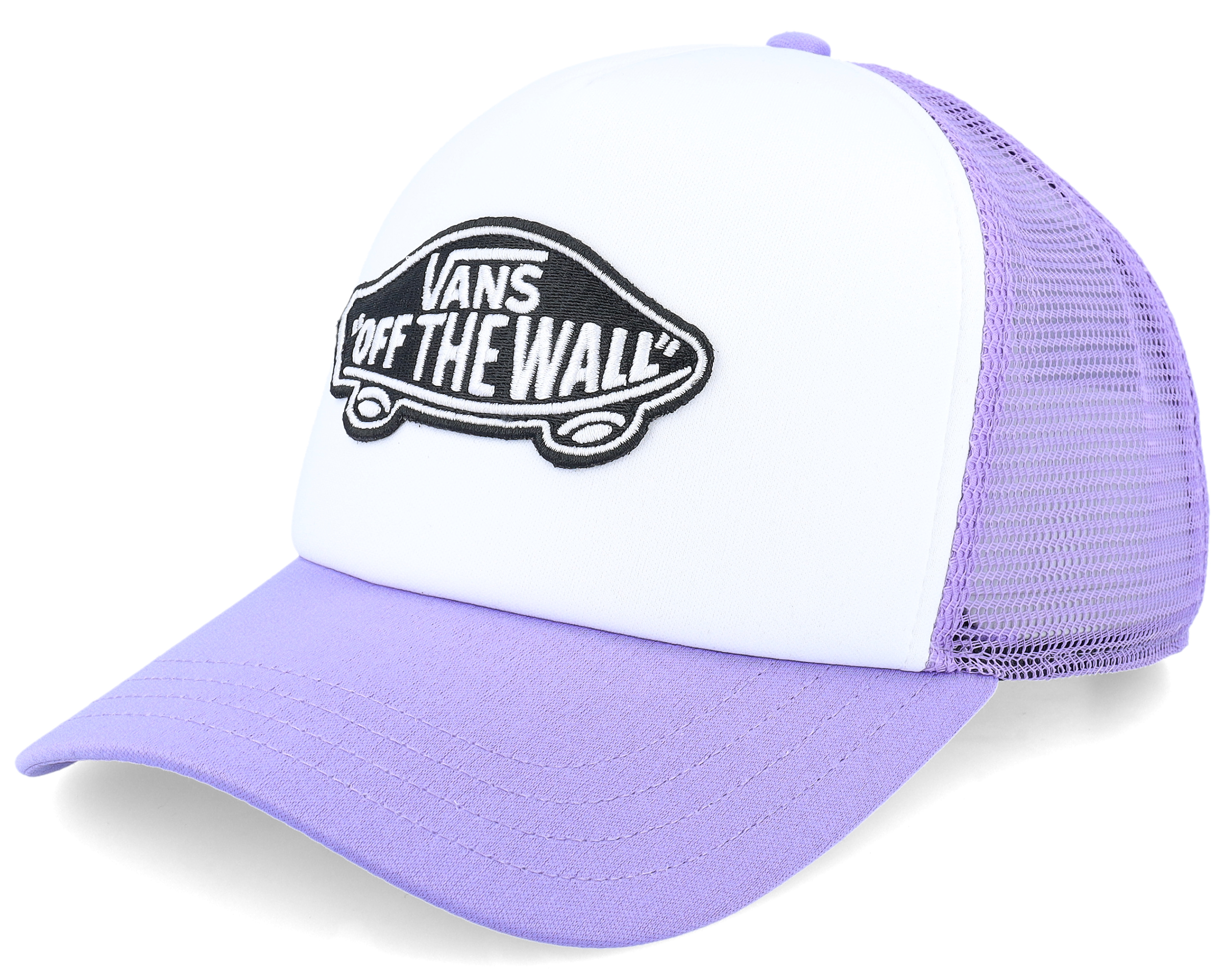 Classic Patch Curved Bill White/Purple Haze Trucker Vans