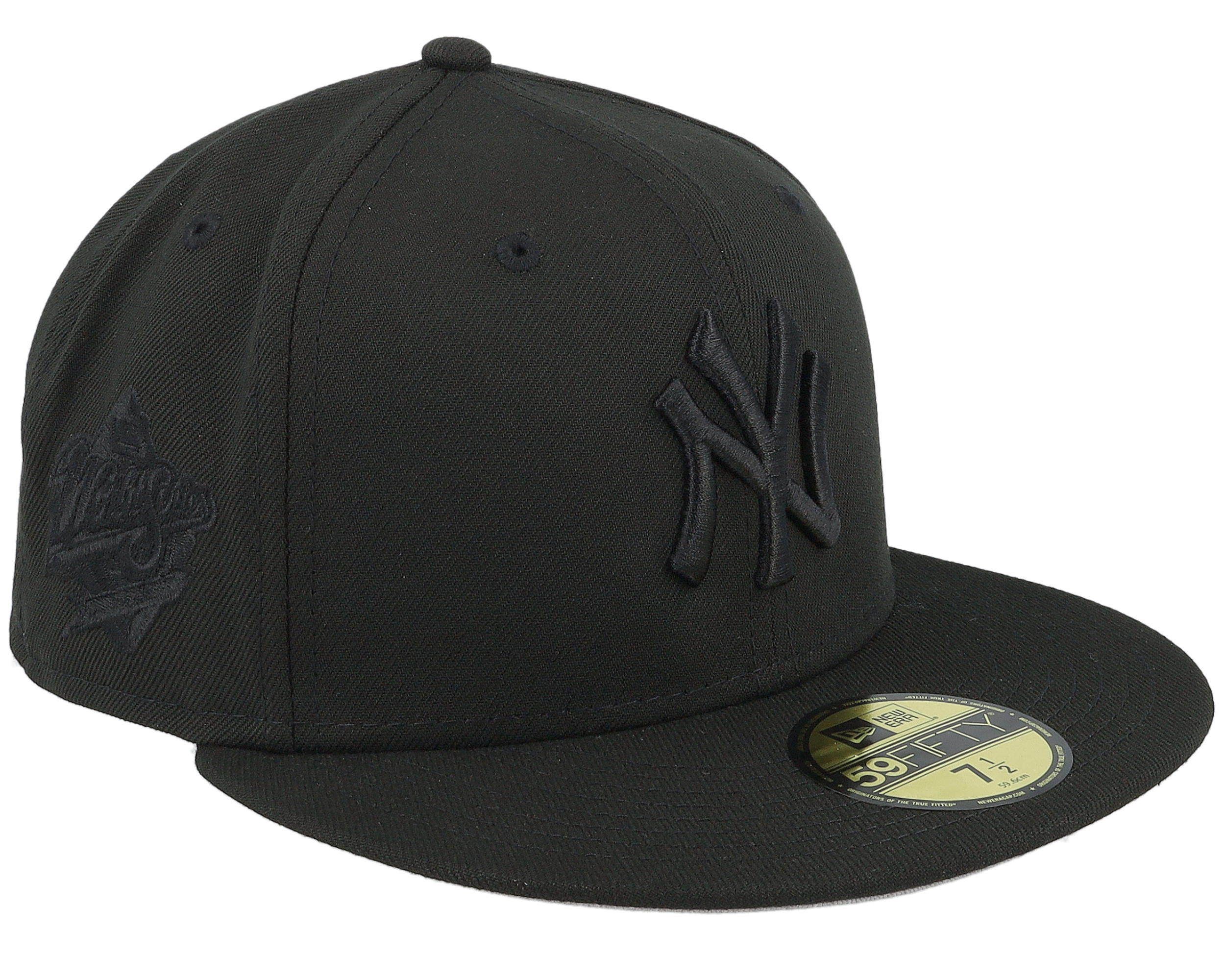 New York Yankees Roulette 59FIFTY 98 World Series Black/Black Fitted ...