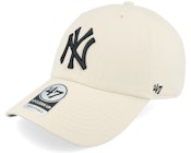 New York Yankees Ballpark Camo Clean Up Natural/Black Dad Cap
