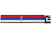 6-Pack Womens Mini Elastic Red/Blue/White Headband