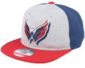 Washington Capitals NHL Deadstock Heather Grey/Navy/Red Snapback