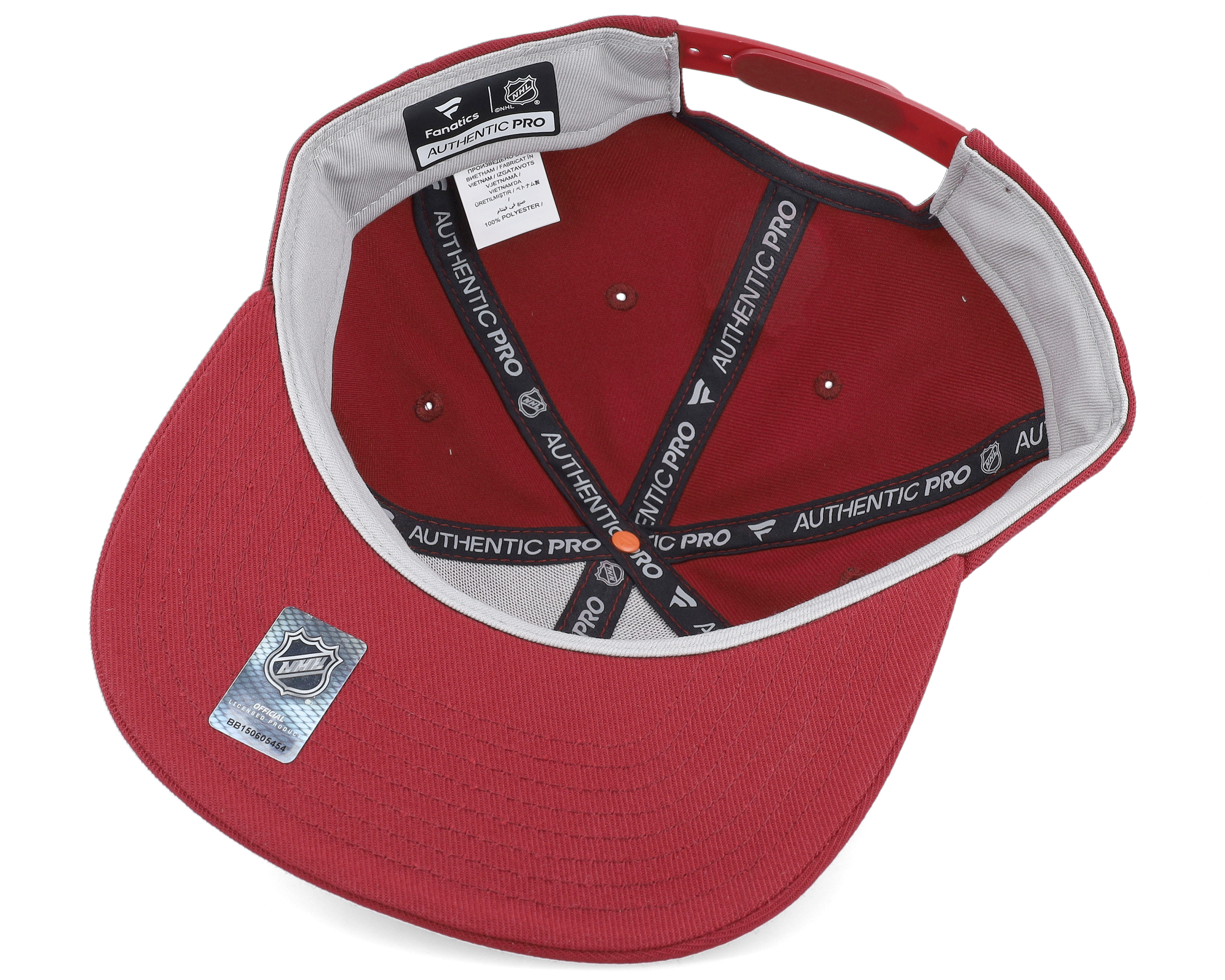 Colorado Avalanche Authentic Pro Rink Flat Brim Garnet Snapback