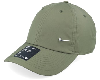 Dri-fit Club Cap Metal Swoosh Olive/ Silver Dad Cap