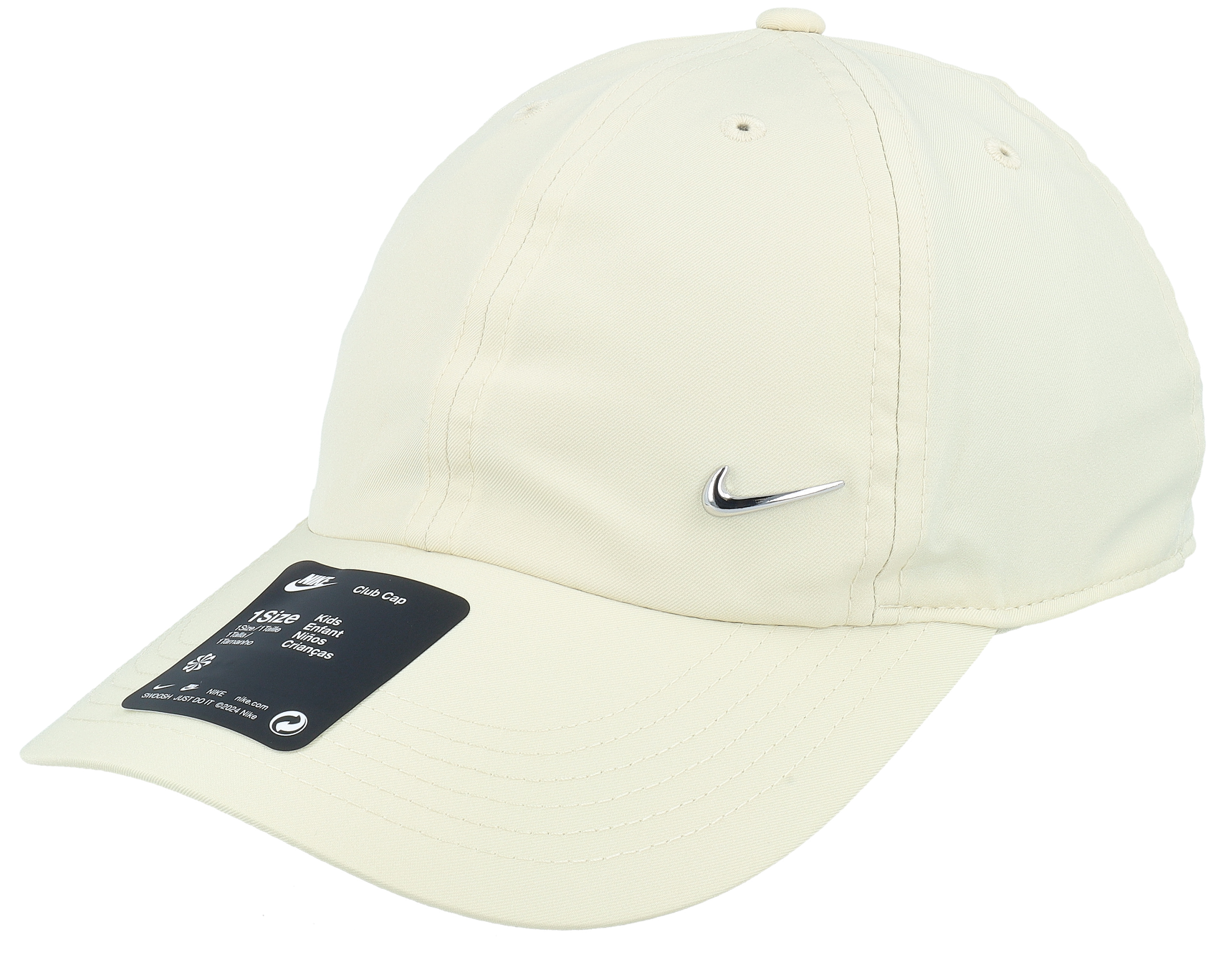 Dri-fit Club Cap Metal Swoosh Khaki Dad Cap - Nike