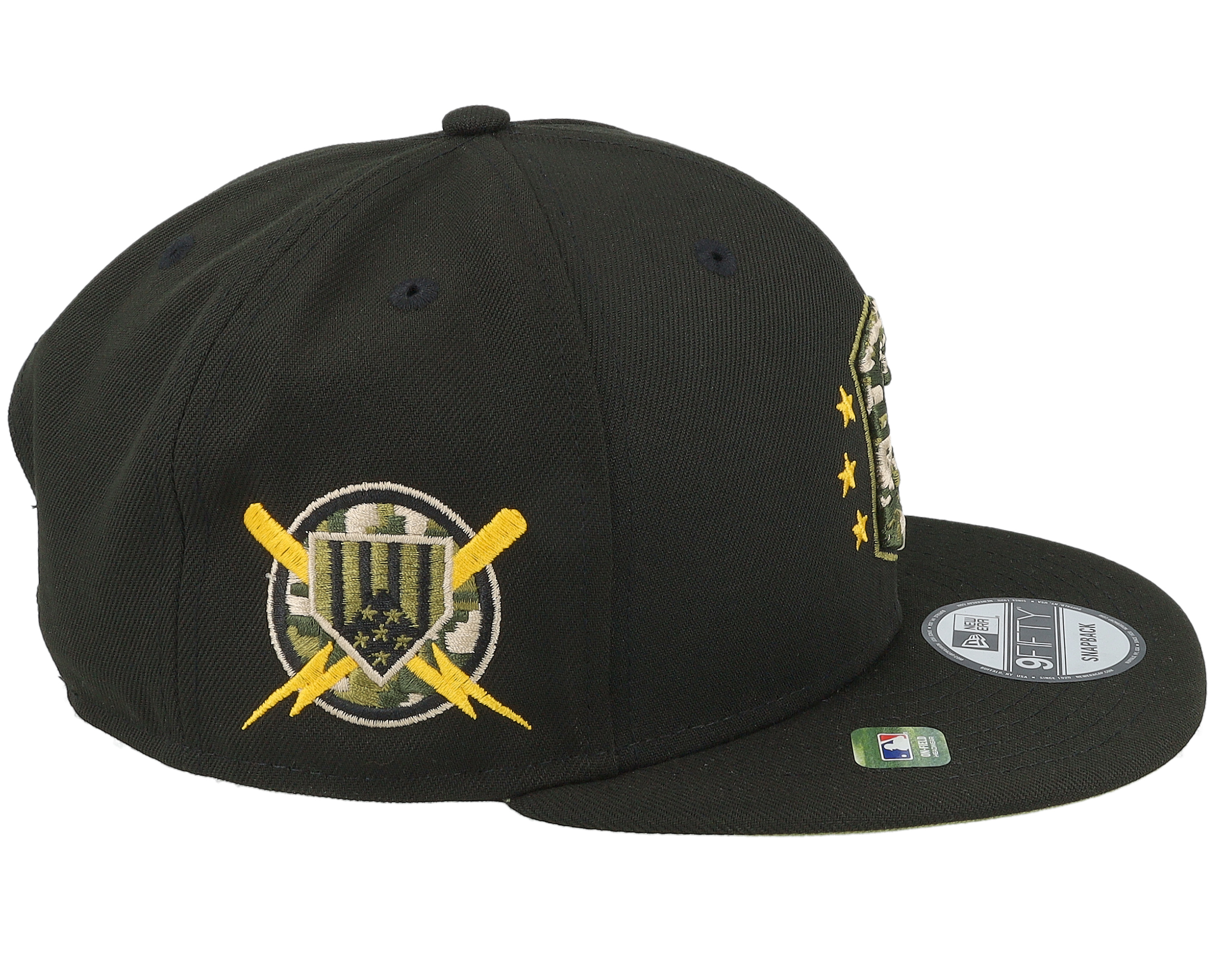Cleveland Guardians MLB24 Armed Forces Day 9FIFTY Black Snapback