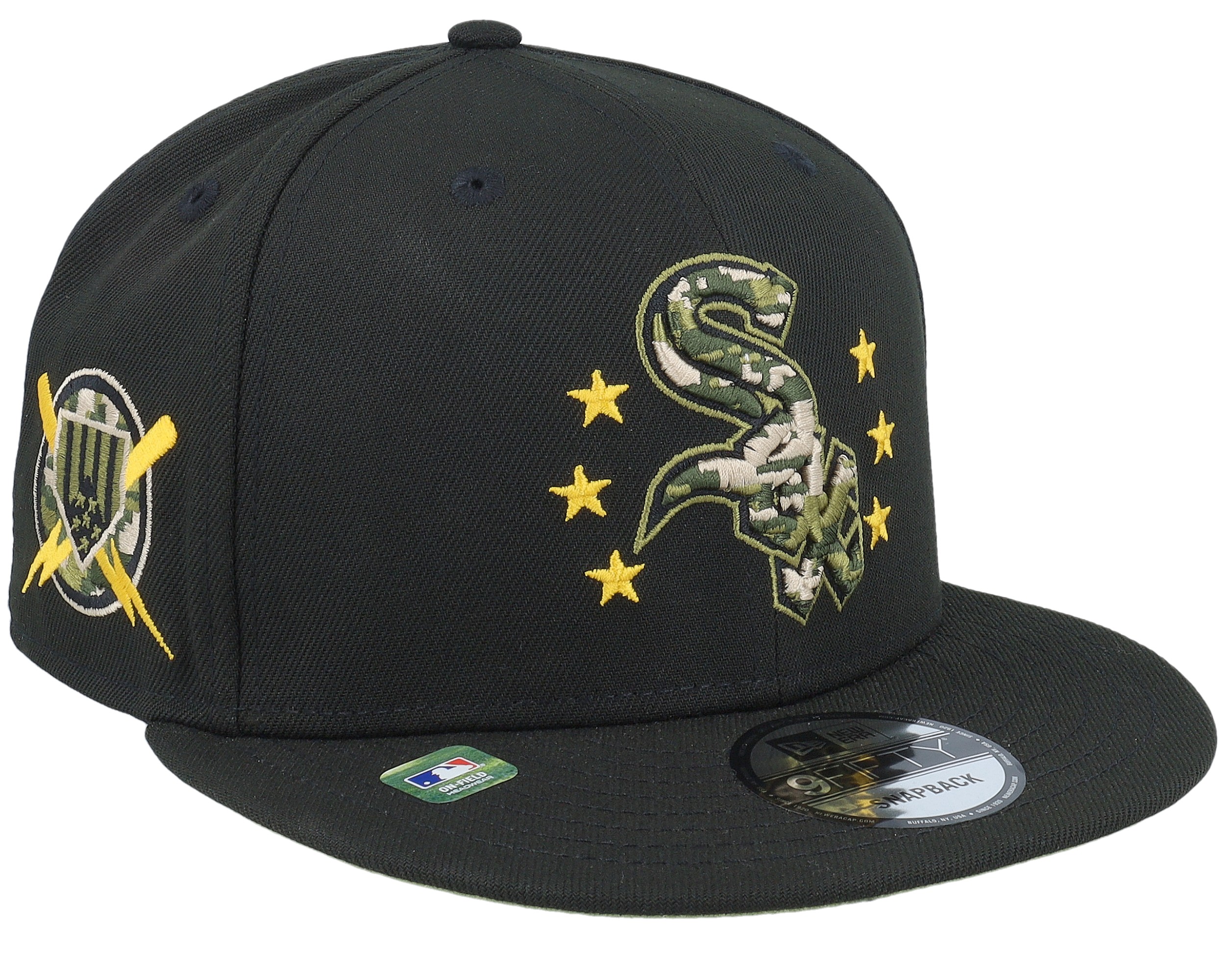 Chicago White Sox Mlb24 Armed Forces Day 9FIFTY Black Snapback