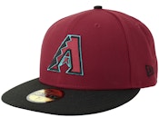 Arizona Diamondbacks Acperf Hm 2024 Burgundy/Black Fitted