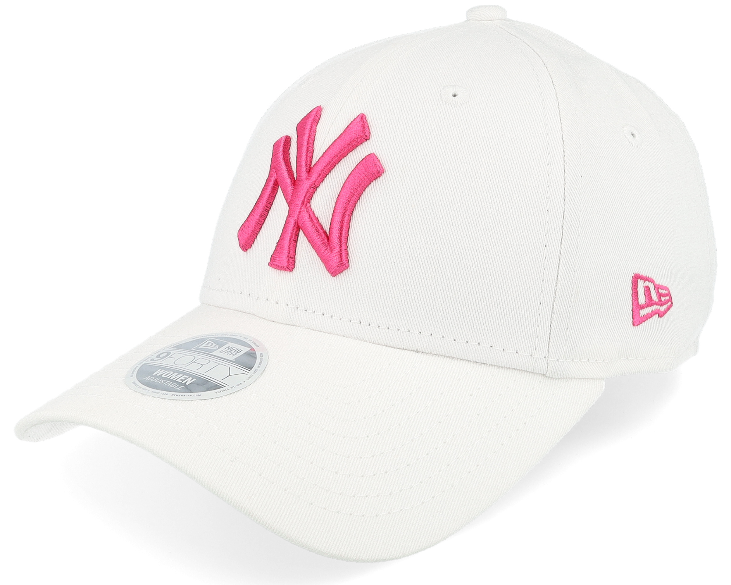 New York Yankees Womens League Essential 9FORTY White/Pink