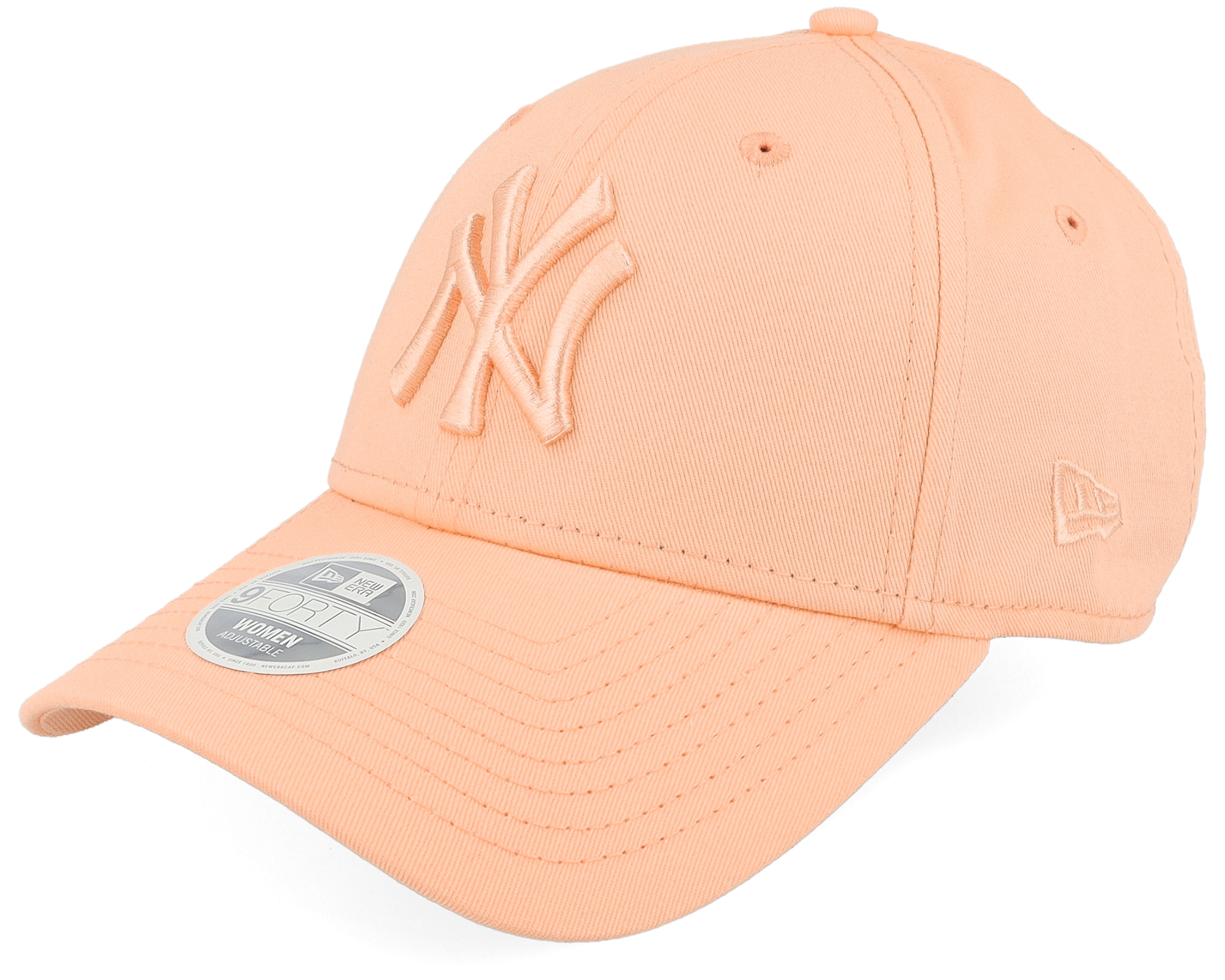 New York Yankees Womens League Essential 9FORTY Peach Adjustable