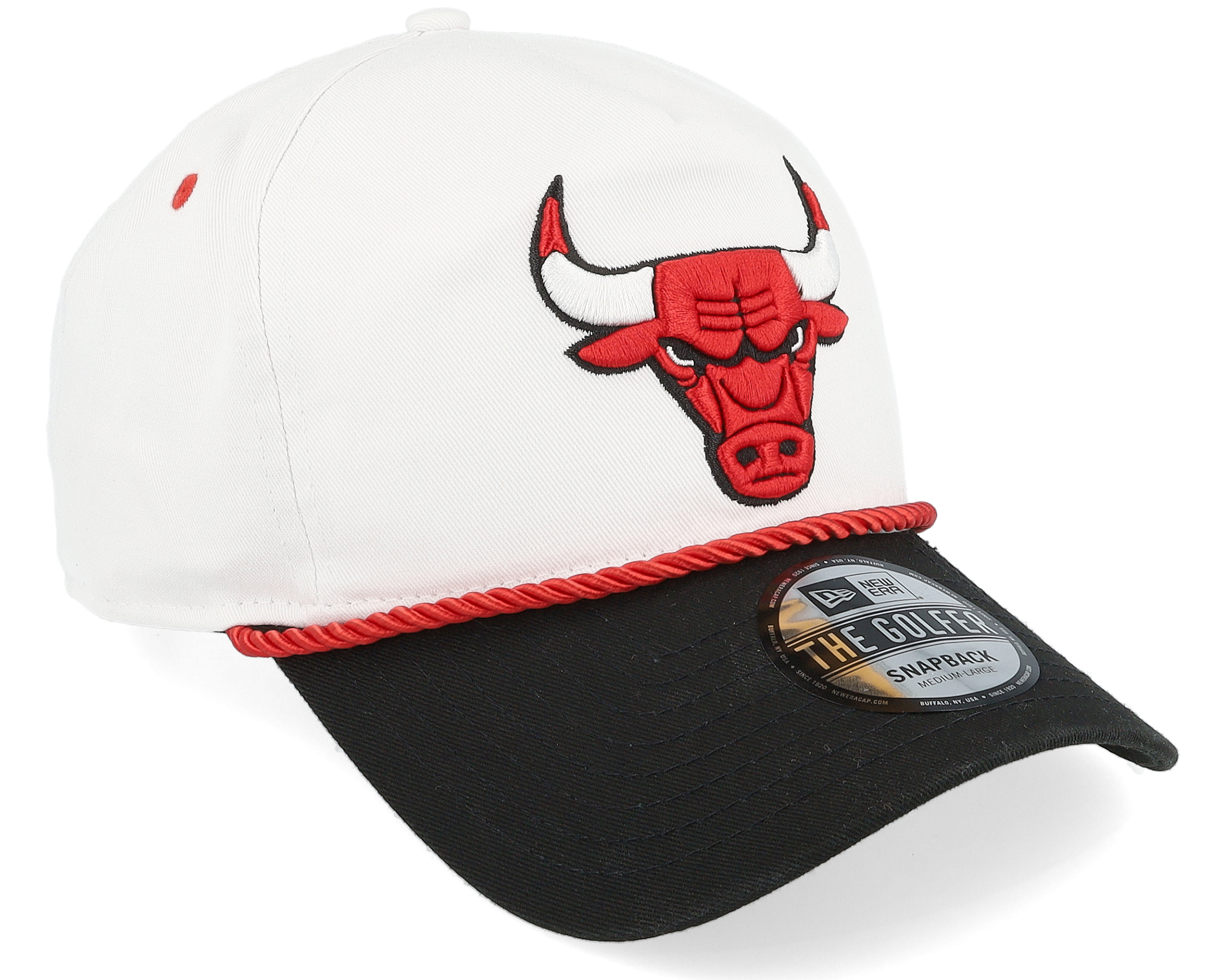 Chicago Bulls Washed NBA Golfer White/Black/red Adjustable
