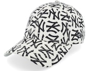 New York Yankees Monogram 9FORTY Black/White Adjustable