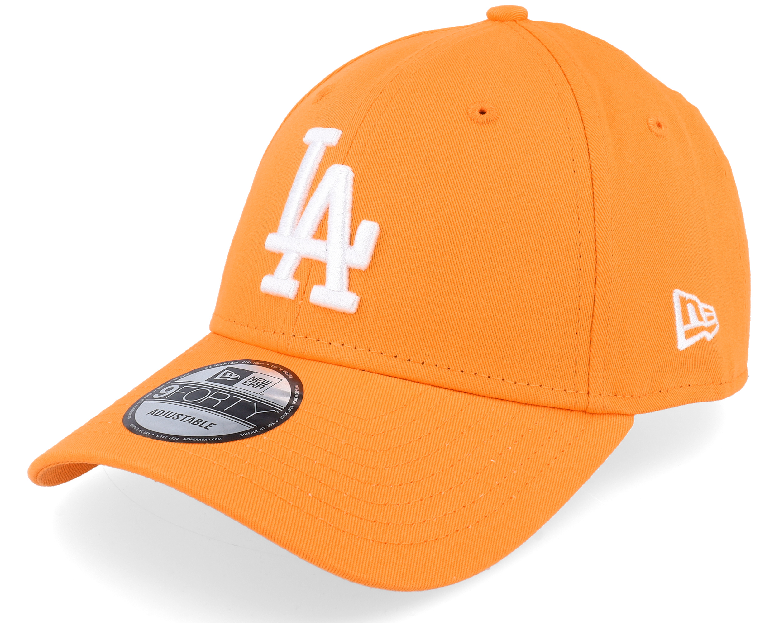 Los Angeles Dodgers League Essential 9FORTY Orange Adjustable New Era cap Hatstorecanada