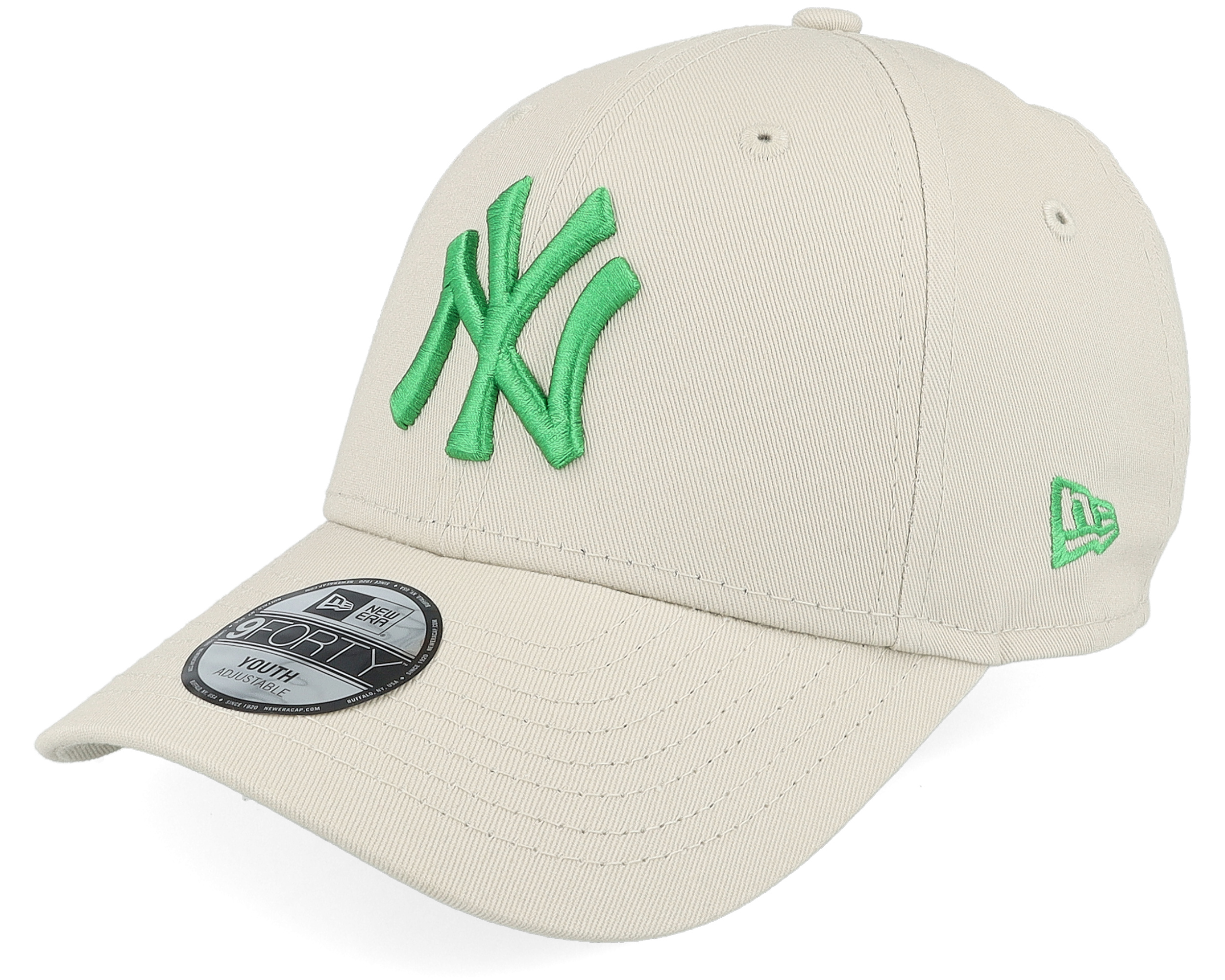 Kids New York Yankees League Essential 9FORTY Stone/Green Adjustable