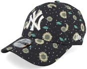 Kids Floral 9FORTY Black/White Adjustable