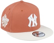 New York Yankees MLB Patch 9FIFTY Terracotta Snapback